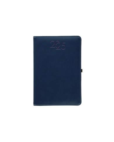 Agenda giornaliera 2025 15x21cm 176pg 70gr blu (Scatola a richiesta)