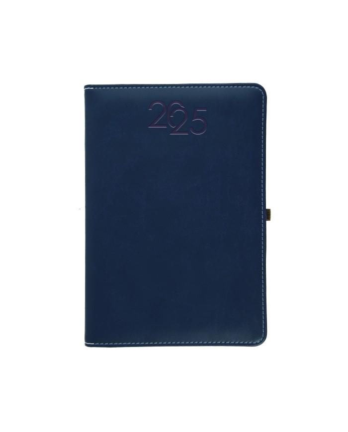 Agenda giornaliera 2025 15x21cm 176pg 70gr blu (Scatola a richiesta)