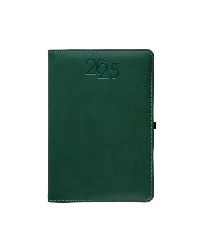 Agenda giornaliera 2025 15x21cm 176pg 70gr verde (Scatola a richiesta)