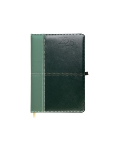 Agenda settimanale 2025 18x25,5cm 64pg 70gr verde bicolore (Scatola a richiesta)