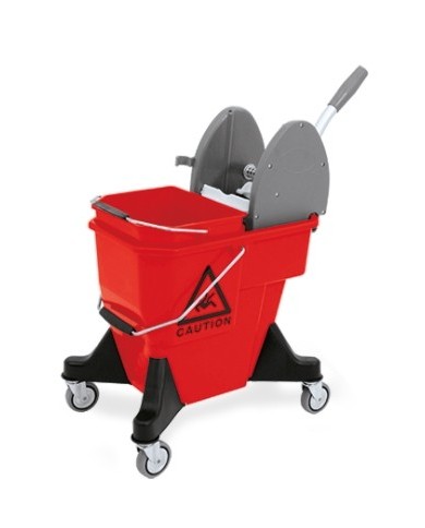 ALEX2A+P Secchio carrellato duo 20 lt (10+10) con 4100PA