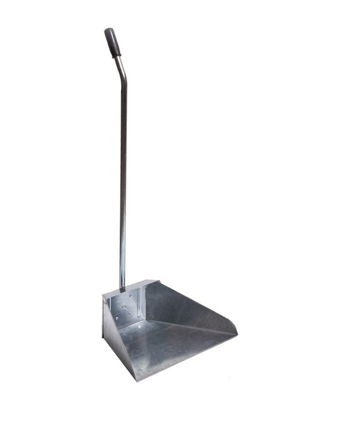 Alzaimmondizia zincata con manico