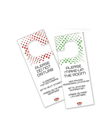 Appendiporta non disturbare in cartoncino plastificato 20pz