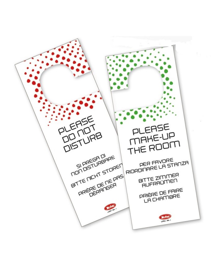 Appendiporta non disturbare in cartoncino plastificato 20pz