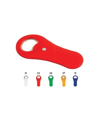 Apribottiglie in plastica con calamita