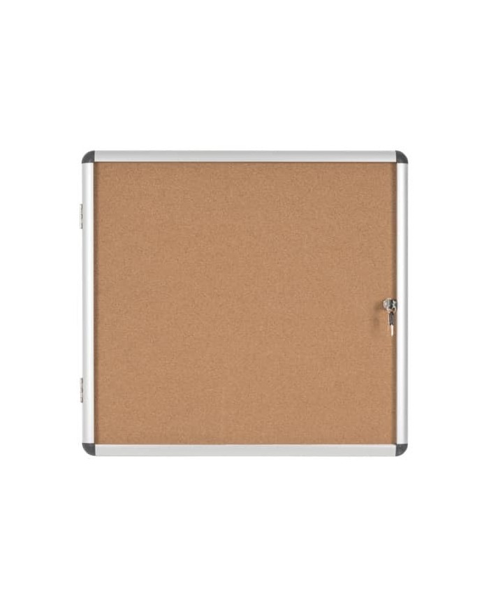 Bacheca in sughero Bi-Office Enclore con cornice in alluminio 6xA4 (orizzontale)