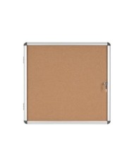 Bacheca in sughero Bi-Office Enclore con cornice in alluminio 6xA4 (orizzontale)