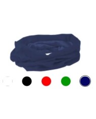Bandana multiuso tubolare in tessuto elastico confezionata in busta singola con cartoncino illustrativo delle modalità d uso