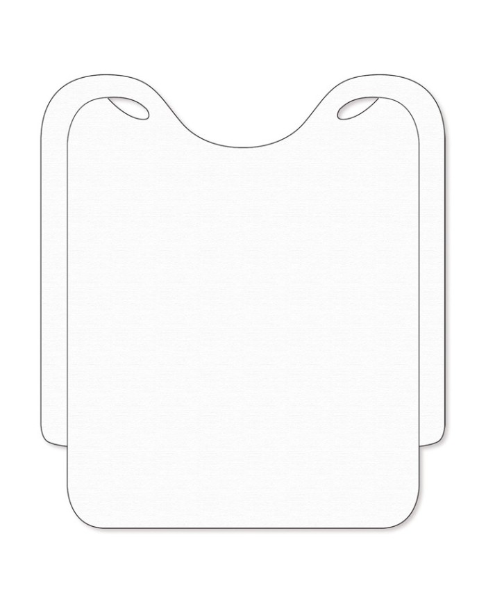 Bavaglio bianco in tnt 39x36cm 100pz