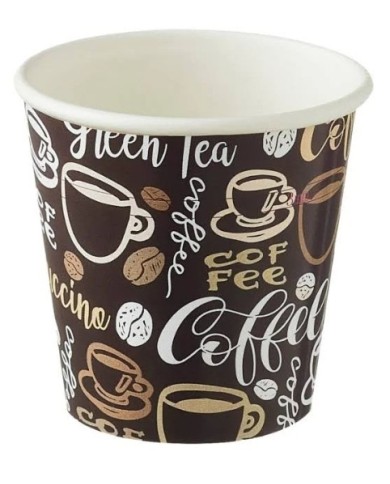 Bicchiere Carta+PE Coffe marrone 115ml Ø6,2x6,3cm 1000pz