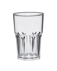 Bicchiere Granity in San trasparente 400cc Ø8,5x12cm 5pz