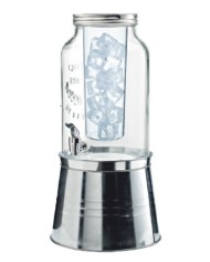 Big jar con supporto in latta e refrigerante in policarbonato Ø23x46cm 6l