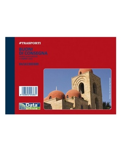 Blocco buoni di consegna data ufficio 11,5x16,5cm 33x3 copie autoricalcanti (Min.Mul./5)