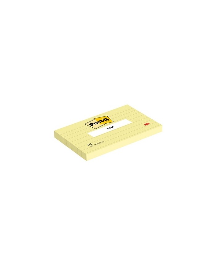 Blocco foglietti 635 a righe 76x127mm giallo Canary 100 fogli Post it (Min.Mul./12)