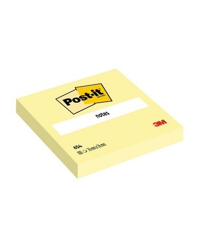 Blocco foglietti 654 76x76mm giallo Canary 100 fogli Post it (Min.Mul./12)