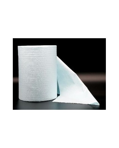 Bobina TNT turchese goffrato h 28.5cm 320 strappi circa 2,5 Kg a bobina conf. 2 pezzi