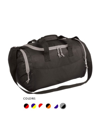 Borsone sport in polyester 600D con tasca porta scarpe