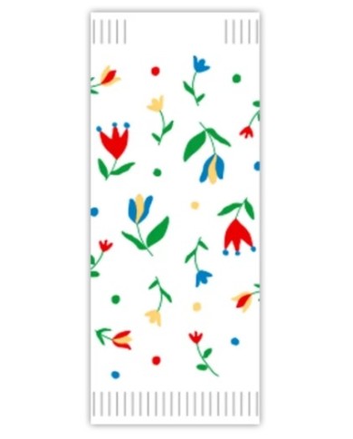 Busta portaposate Tulipani con tovagliolo 38x38 1000pz