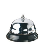 Campanello da banco in metallo cromato e PVC Ø10 cm