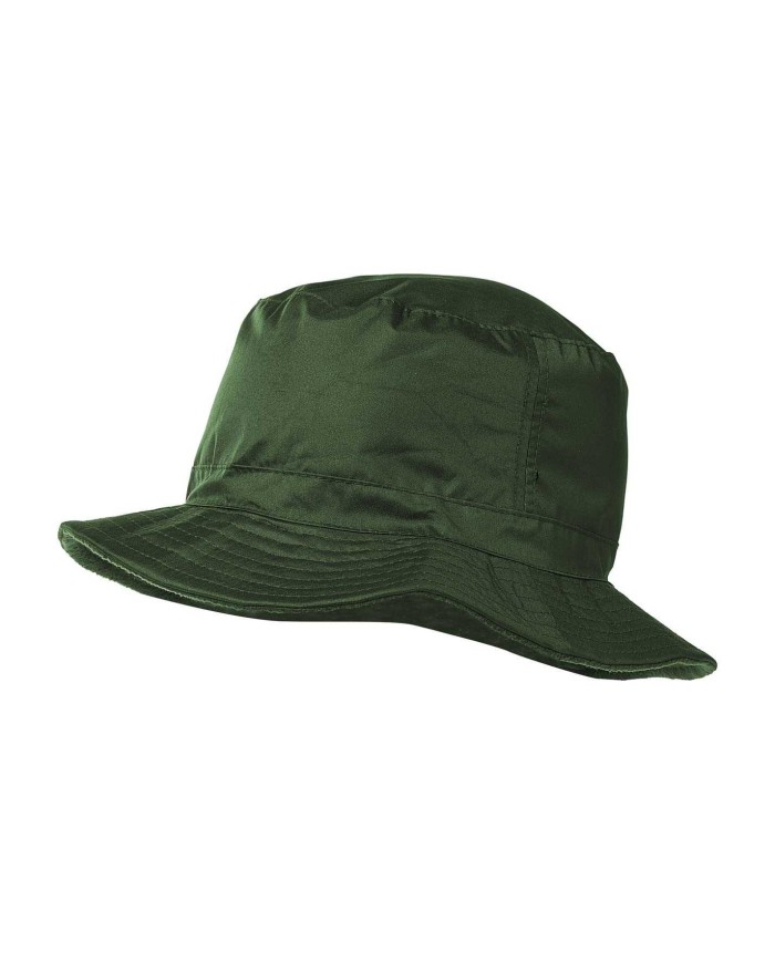 Cappello rotondo impermeabile antipioggia con interno foderato in pile verde