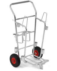 Carrello in metallo per nettezza urbana con ruote ø260mm