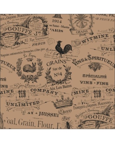 Carta antigrasso Vintage 33x32,5cm 500pz