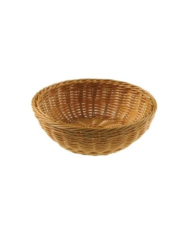 Cestino Vogue rotondo in polipropilene naturale Ø20x6,5cm