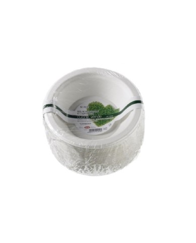 Ciotola rotonda in polpa di cellulosa Ø19x4cm 50pz