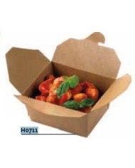 Contenitore box da asporto chiuso avana 750ml 13x9x6,4cm 50pz