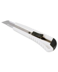 Cutter in ABS con fermo lama e 2 lame di ricambio