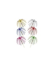 Decorazione con palma in poliestere e legno 15cm 100pz