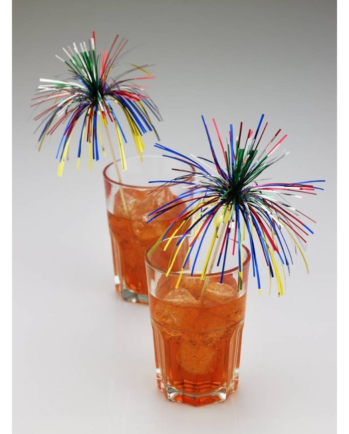 Decorazione con palma in poliestere e legno 20cm 100pz