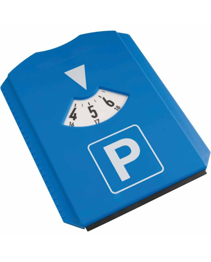 Disco orario in plastica multifunzione con raschiaghiaccio, spatola in gomma e 3 gettoni per carrello