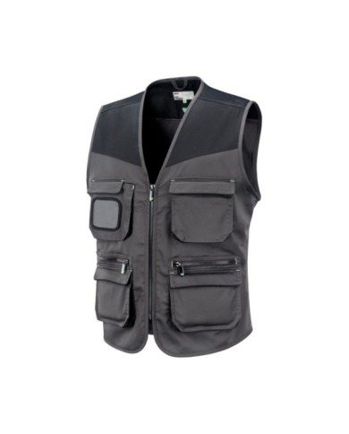 DISCOVERY Gilet da lavoro stretch multitasche bicolore Taglie: S-XXXL