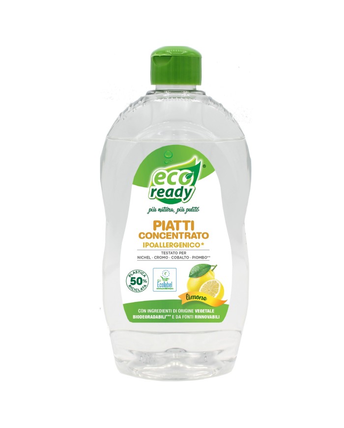 EcoReady Piatti Concentrato Limone Ipoallergenico 500ml