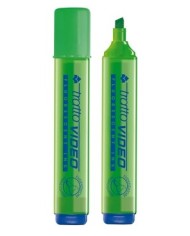 Evidenziatore Tratto Video punta a scalpello tratto da 1,0mm-5,0mm verde (Min.Mul./12)