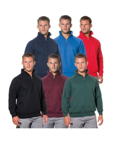 Felpa RAGLAN zip corta 280g imbustata singolarmente