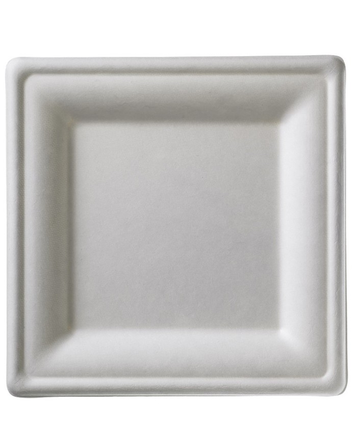 Fondina quadrata in polpa di cellulosa compostabile 20x20cm 50pz