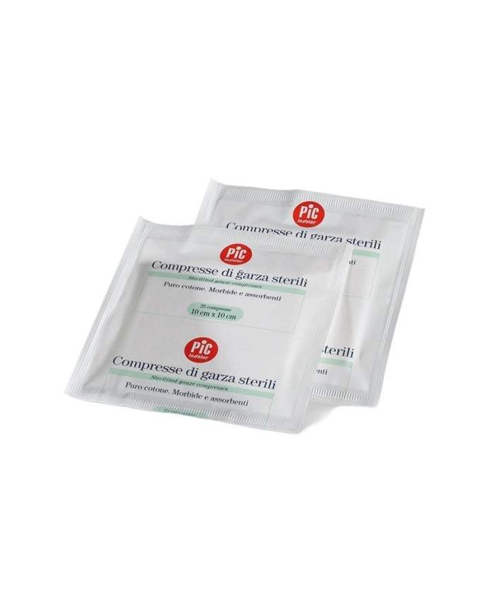 Garza sterile 10x10cm busta 25pz (Min.Mul./50cf)