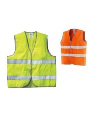 Gilet New Way alta visibilità in poliestere con bande retroriflettenti Taglia Unica