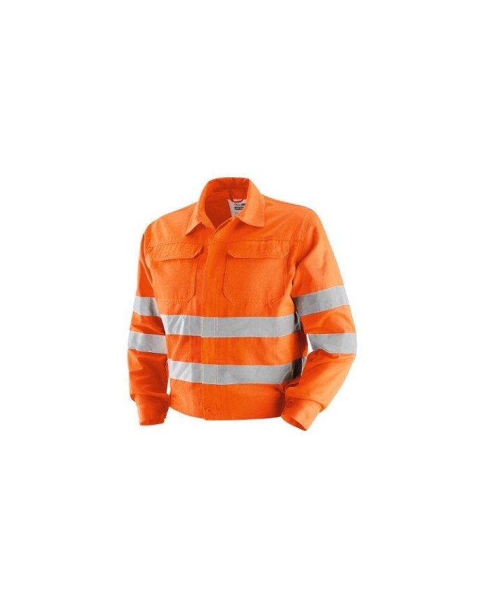 Giubbino Eco Reflex A.V. 60% cotone-40% poliestere con bande retroriflettenti 240gr Tg.S-XXL