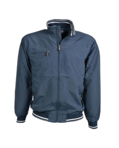 Giubbotto in nylon taslon foderato con rete, con 5 tasche con banda catarifrangente sul dorso Tg.S-XXL ---Fine serie