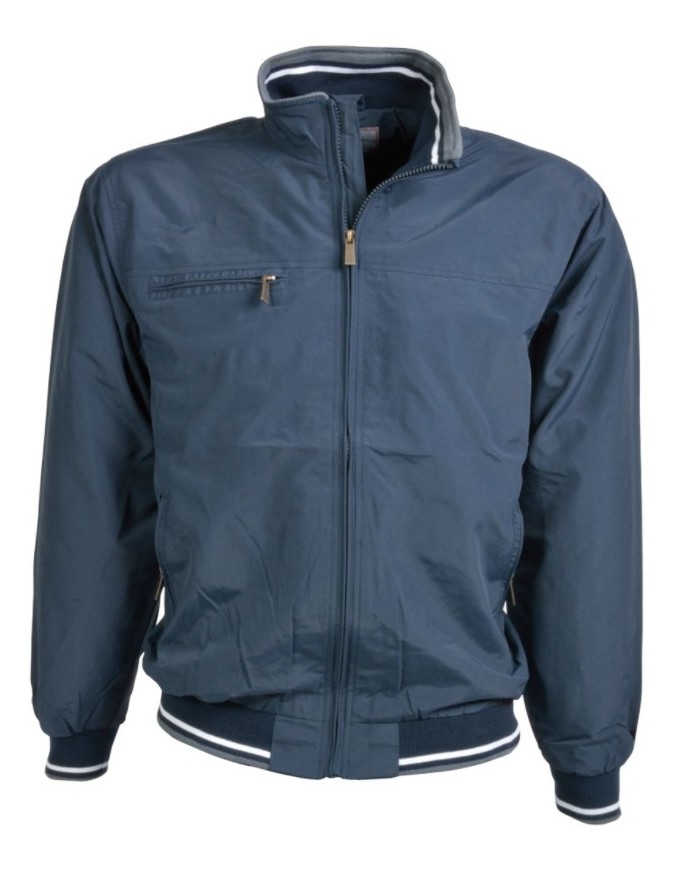 Giubbotto in nylon taslon foderato con rete, con 5 tasche con banda catarifrangente sul dorso Tg.S-XXL ---Fine serie