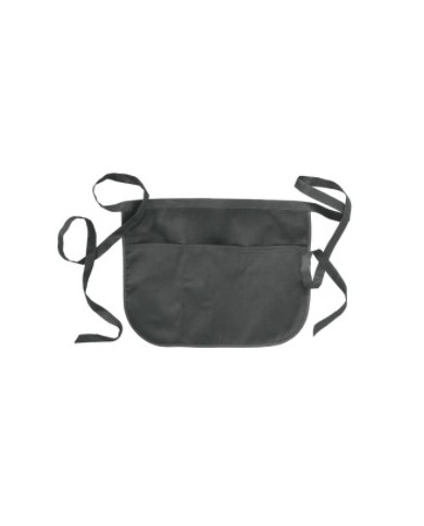 Grembiule corto in 20 % cotone/ 80 % poliestere (180 g/m2), 49x34 cm con 3 tasche frontali