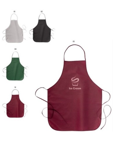 Grembiule lungo in TNT (80g/m2), 60x76 cm