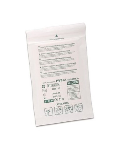 Guanti sterili sintetici in copolimero tg.M