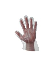 Guanto Poly in polietilene monouso Busta da 100 pezzi