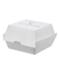 Hamburger box in pura cellulosa + PLA compostabile 10,5x10,2x8,5cm 950ml 25pz