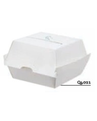 Hamburger box in pura cellulosa + PLA compostabile 17,8x16x8cm 2200ml 25pz