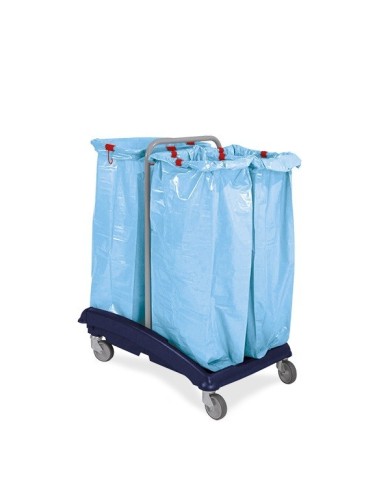 IDEABASE3 Carrello a 3 sacchi con clip
